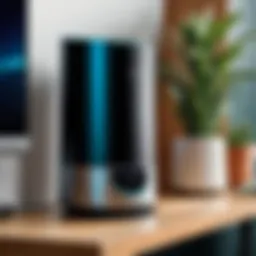 OnHub router showcasing sleek design