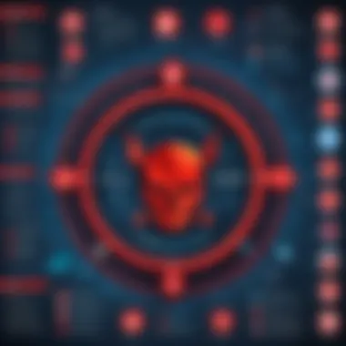 Types of Malware Threats Infographic displaying types of malware threats