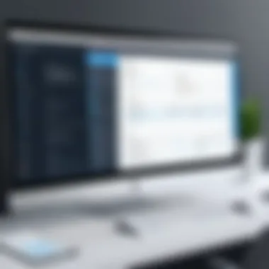Document Management Software Interface A visual representation of document management software interface