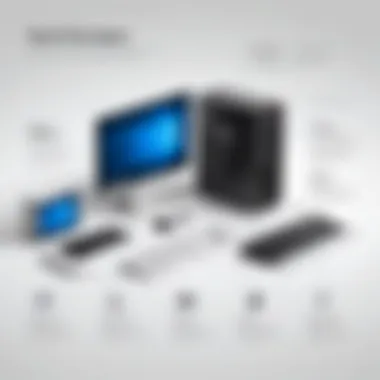 Key Specifications Infographic Infographic showing key specifications of desktop computers