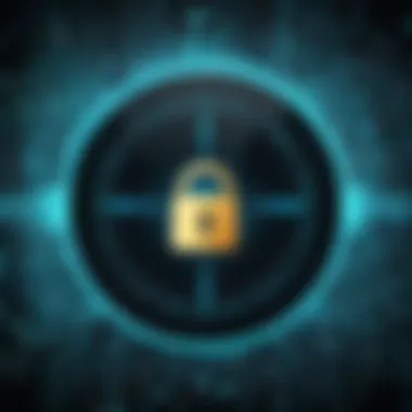 Security lock symbol representing data privacy