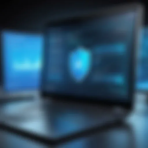 Visual representation of cybersecurity threats