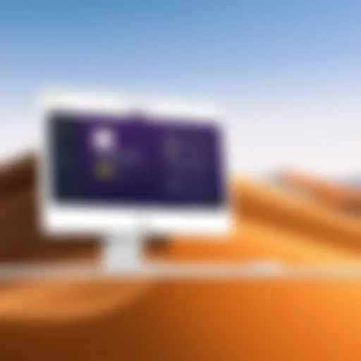 Asana App Download Interface on Mac Mac interface showcasing Asana app download