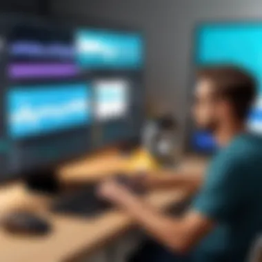A dynamic video editing timeline showcasing editing techniques