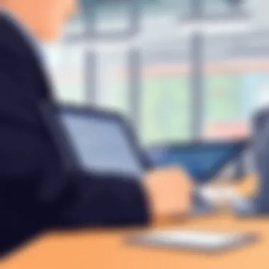 Enhancing Digital Interaction in Professions Ebook reader with stylus in a professional setting