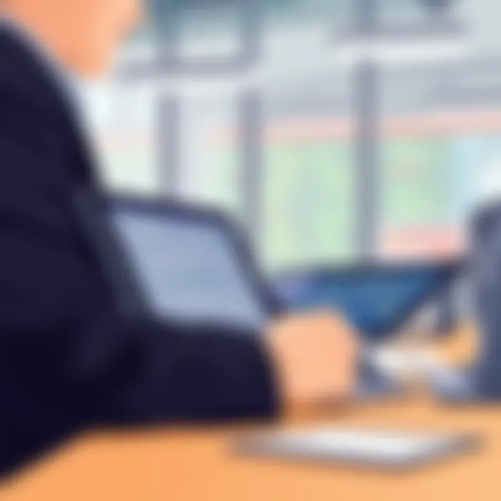 Enhancing Digital Interaction in Professions Ebook reader with stylus in a professional setting