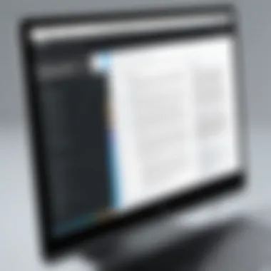 User-Friendly PDF Editor Interface A sleek user interface of a PDF editor showcasing merging capabilities