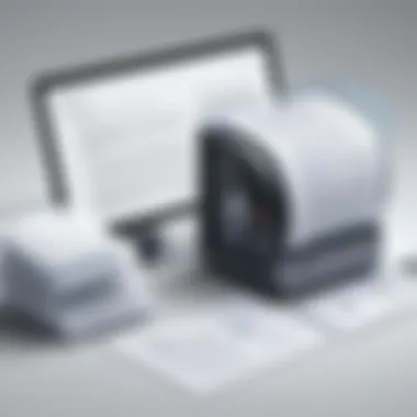 Preservation of Document Quality Visual representation of document quality preservation during the merging process