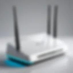 Modern router with enhanced antenna technology