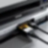 Epson printer connected to a router via Ethernet cable