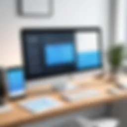 Conceptual illustration of website planning