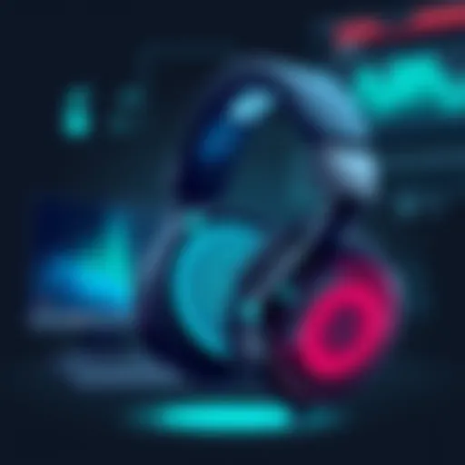 Wireless headset showcasing advanced audio technology