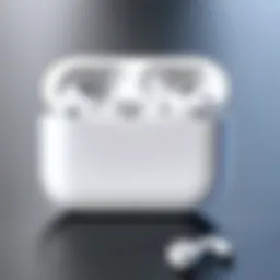 Elegantly designed AirPods showcasing their premium aesthetics