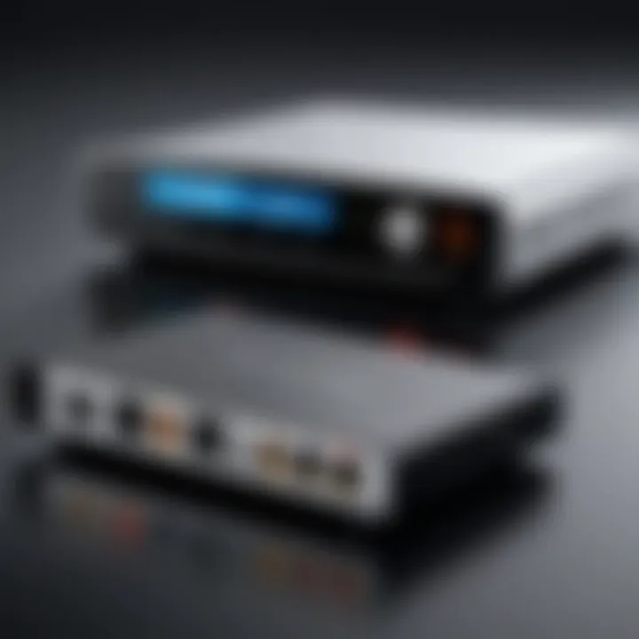 Illustration of connectivity options available on Voyager Pro UC