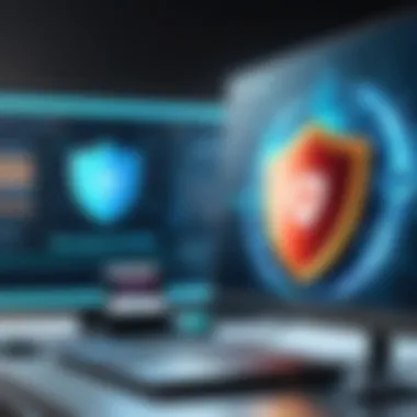 Visual representation of security conflicts between antivirus solutions