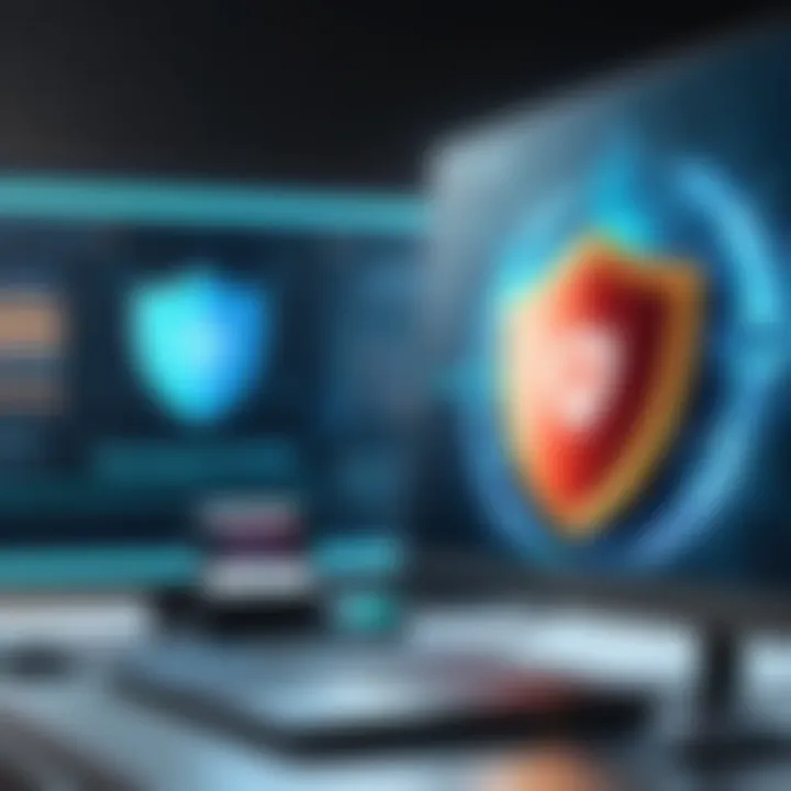 Visual representation of security conflicts between antivirus solutions