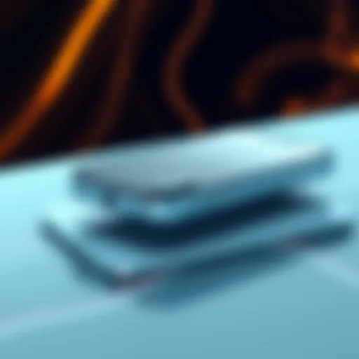 Elegant display of iPhone 14 showcasing its sleek design