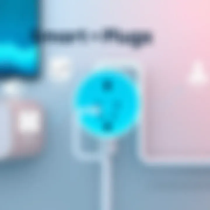 Infographic showcasing the functionality of smart plugs with Alexa integration