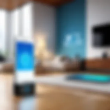 Illustration of smart home integration featuring the Avatar Smart Plug in a connected ecosystem.