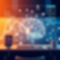 Conceptual representation of machine learning algorithms in action