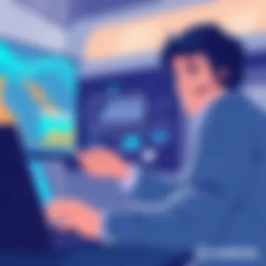 User interacting with a cordless Alexa speaker