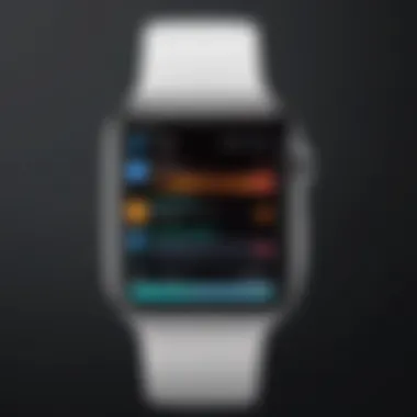User interface of a leading crypto app on Apple Watch