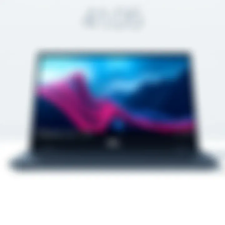 Illustration of the Dell 4K gaming laptop's high-resolution display in action