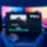 Screenshot of popular video editing software interface