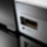 Close-up view of the Ethernet port on Lenovo IdeaPad 3