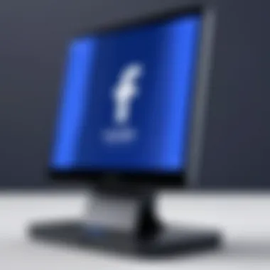 Sleek Design of Facebook Portal Close-up view of the Facebook Portal device showcasing its sleek design