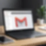 A digital interface representing Gmail's faxing capabilities