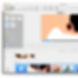 iMovie User Interface Overview User interface of iMovie showcasing editing tools