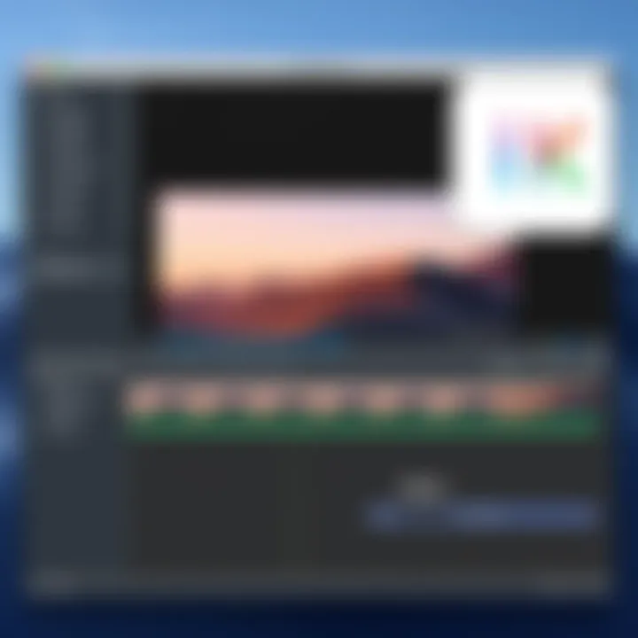 Sample Video Project in iMovie Example of video project created using iMovie