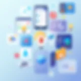 Overview of various learning apps interface