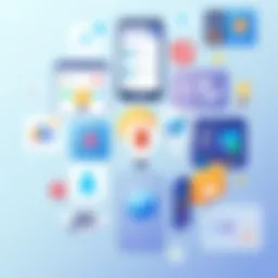 Overview of various learning apps interface