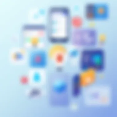 Overview of various learning apps interface