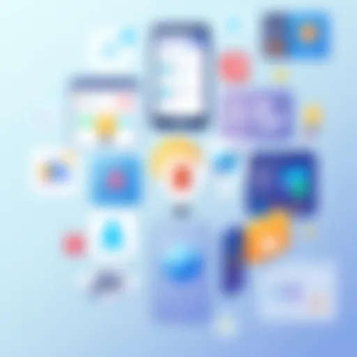 Overview of various learning apps interface