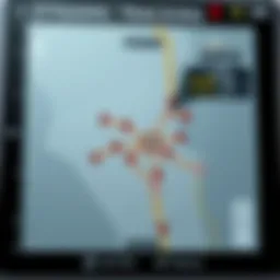 Map showing GPS plotting interface with dynamic tracking.