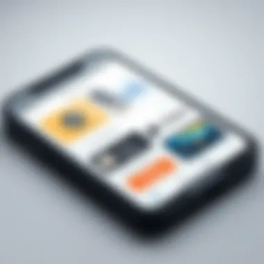An overview of app features displayed on an iPhone screen