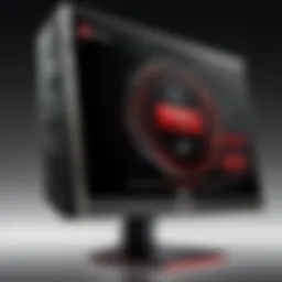 Stunning visual of MSI Predator monitor showcasing its sleek design
