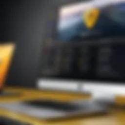 Norton Antivirus dashboard on MacBook Pro