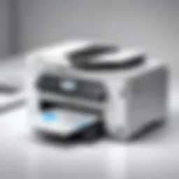 Modern office printer with diverse functionalities