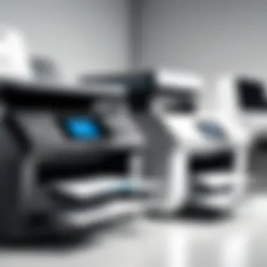 Comparison of various printer types in an office environment