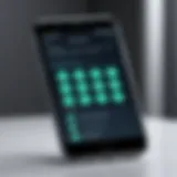Visual representation of a spam call being blocked on a smartphone