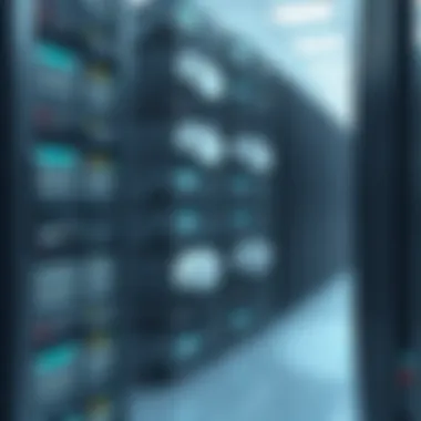 Traditional Hard Drives in a Data Center An array of traditional hard drives stacked in a data center.