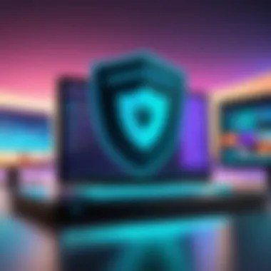 Benefits of VPN in Digital Security Visual representation of digital security benefits with VPN usage
