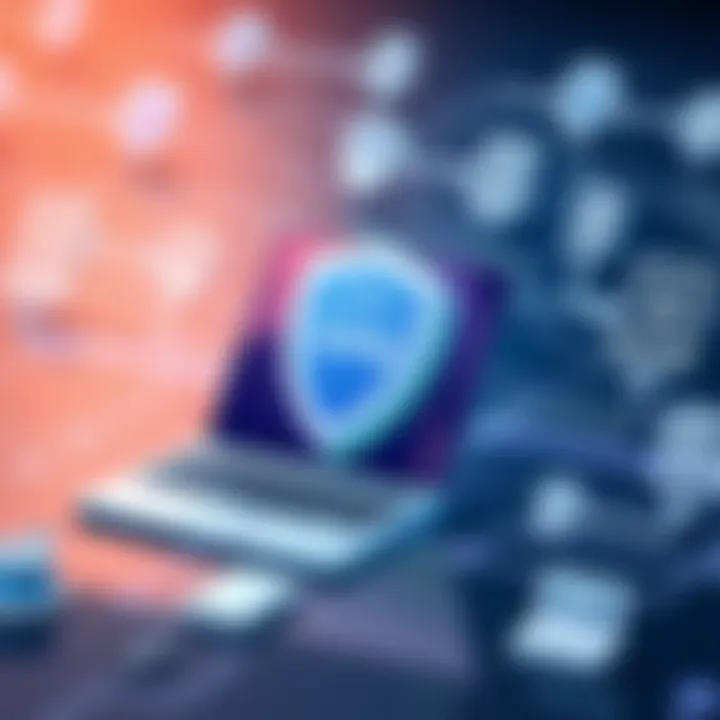 Corporate VPN interface showcasing connectivity