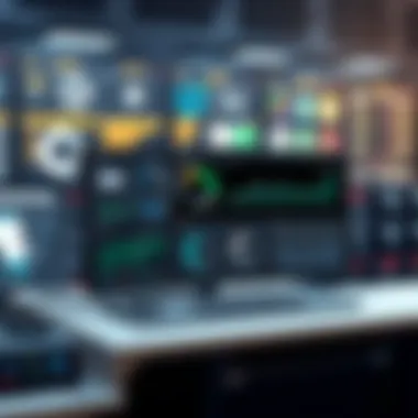 Dynamic NOC Interface Dynamic NOC interface showcasing monitoring tools