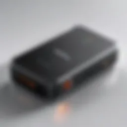 Compact personal hotspot device showcasing portability
