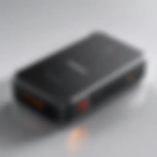 Compact personal hotspot device showcasing portability